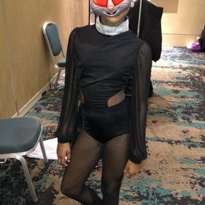 Black 2 piece dance costume